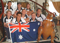 Australian Team and Hornbag 2004